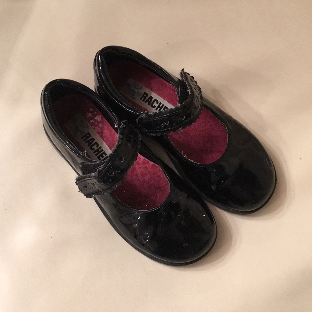 Black patent leather MaryJanes
